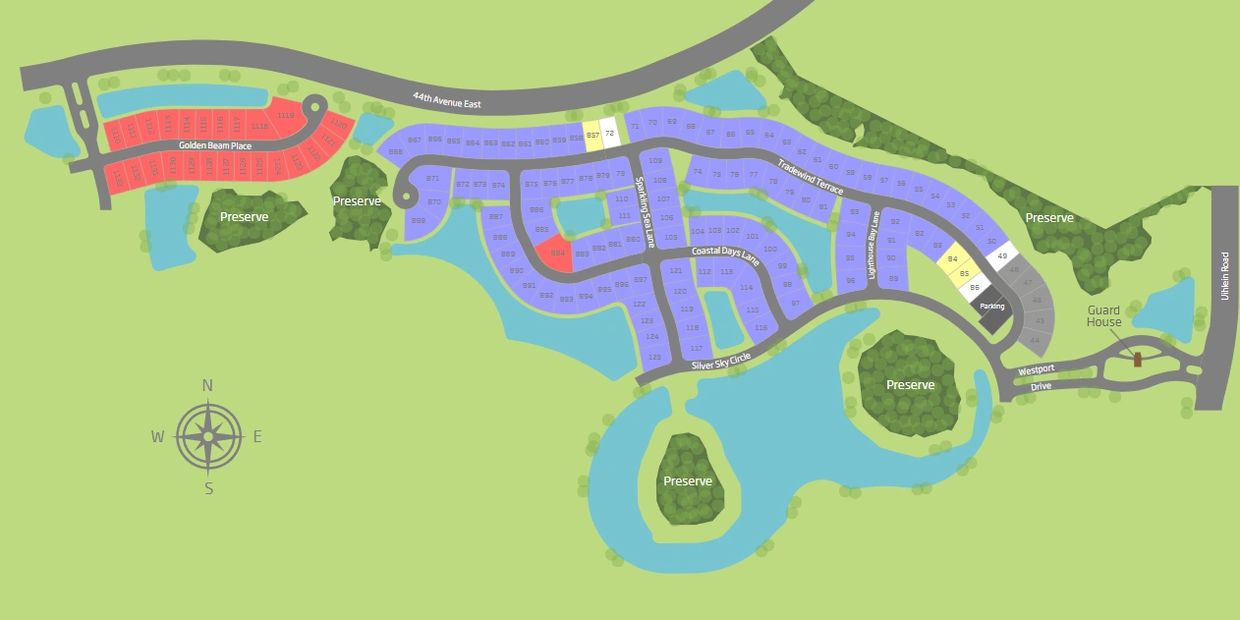 Estate Site Map Lorraine Lakes at Lakewood Ranch